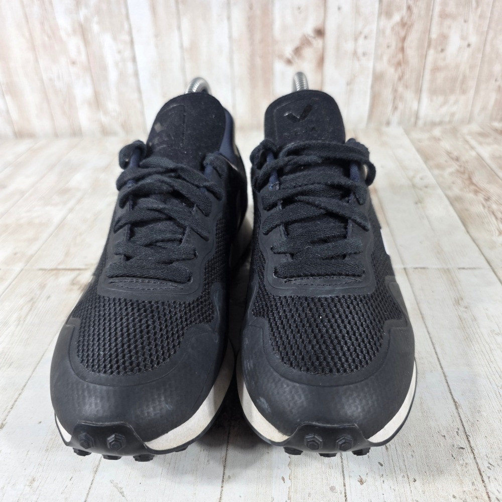 Veja Rio Branco Alveomesh Sneakers Black White Oxford Grey Womens Size 7 EUR 38 - Picture 2 of 8